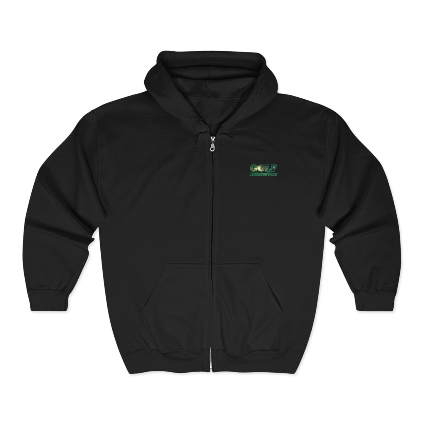 [raining] Unisex Full Zip Golf Hoodie