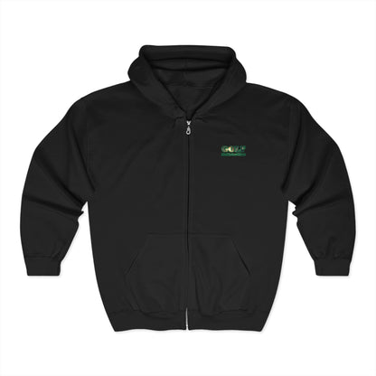 [raining] Unisex Full Zip Golf Hoodie