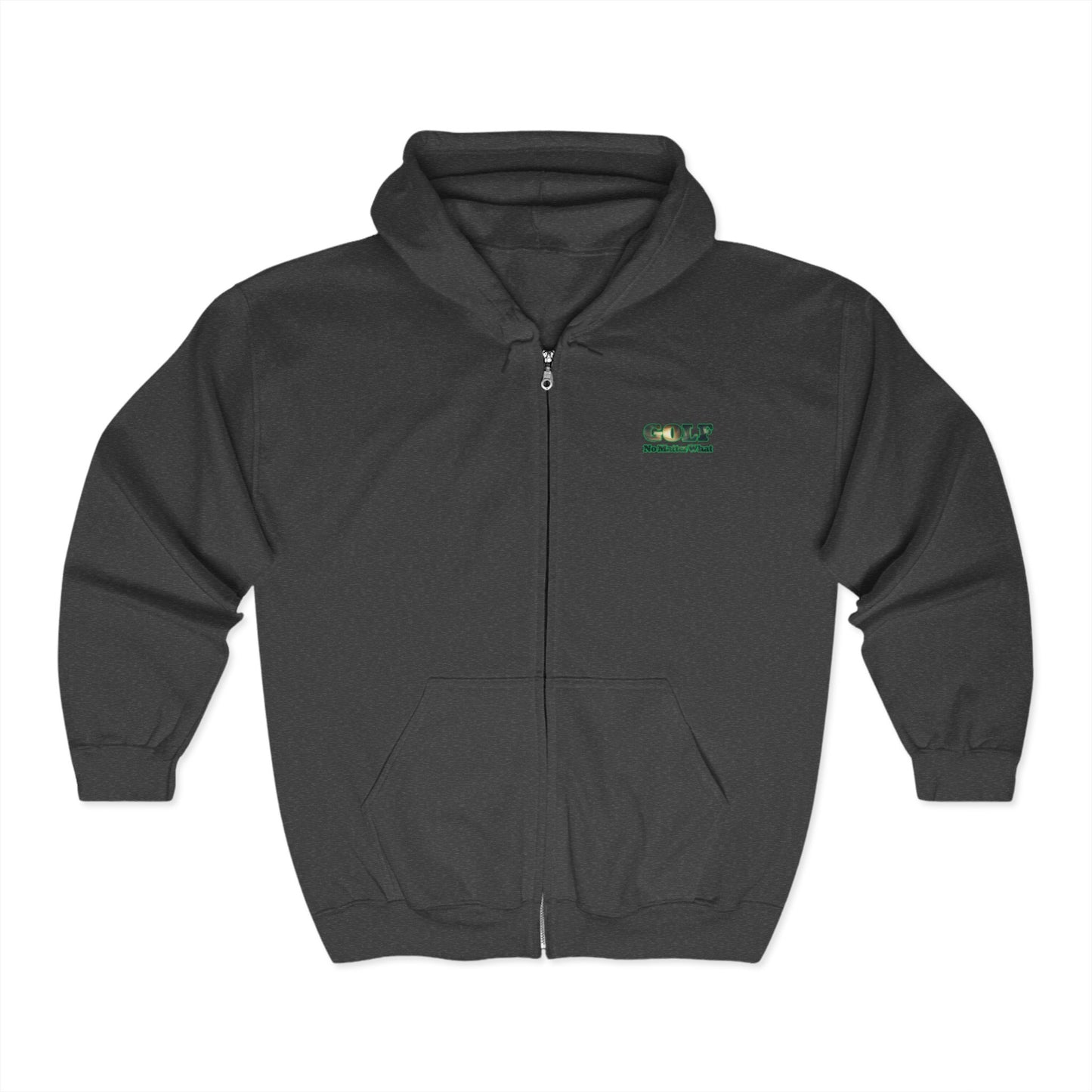 [raining] Unisex Full Zip Golf Hoodie