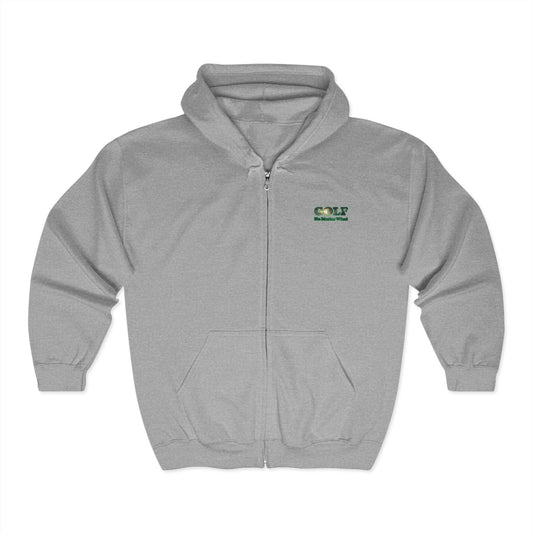 [raining] Unisex Full Zip Golf Hoodie