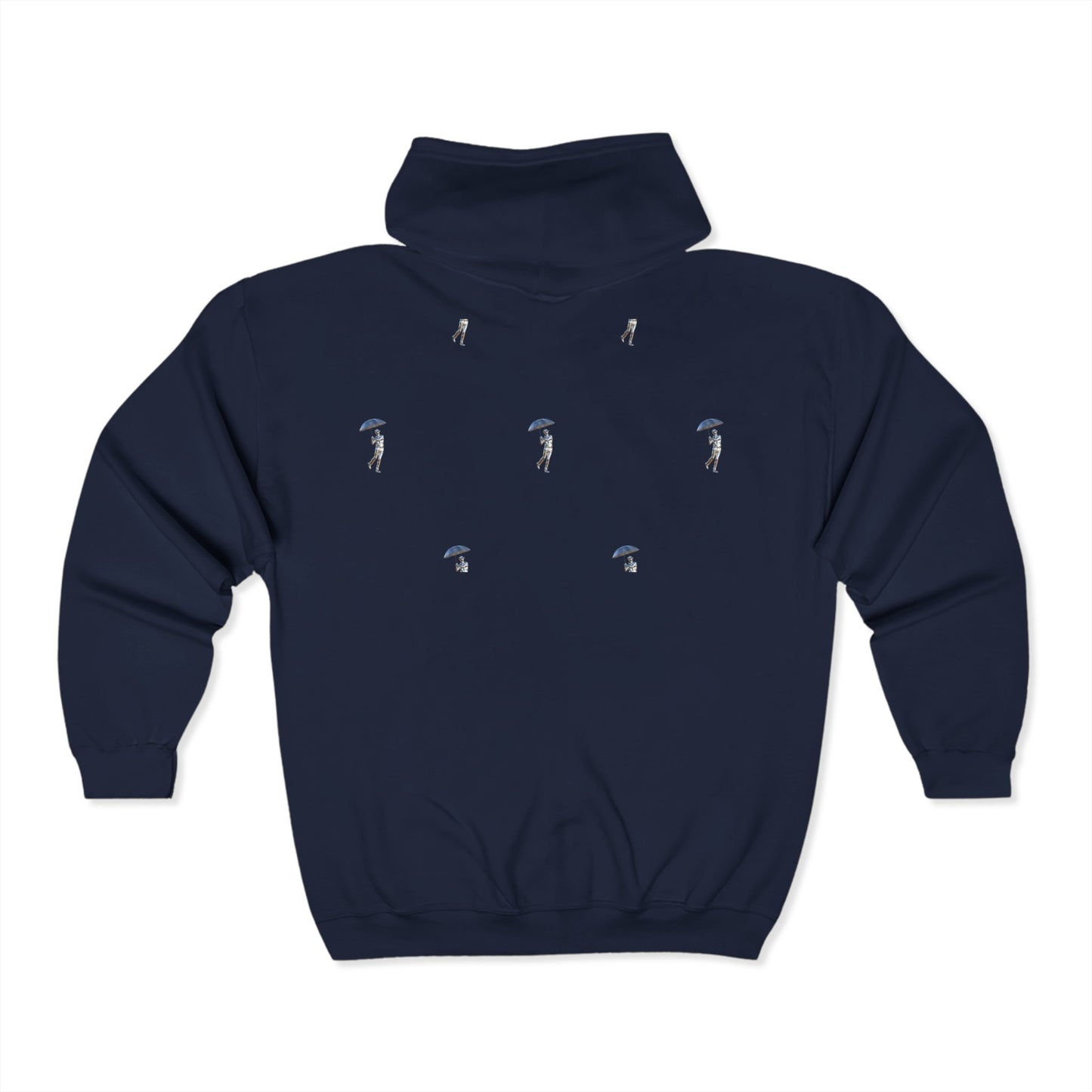 [raining] Unisex Full Zip Golf Hoodie