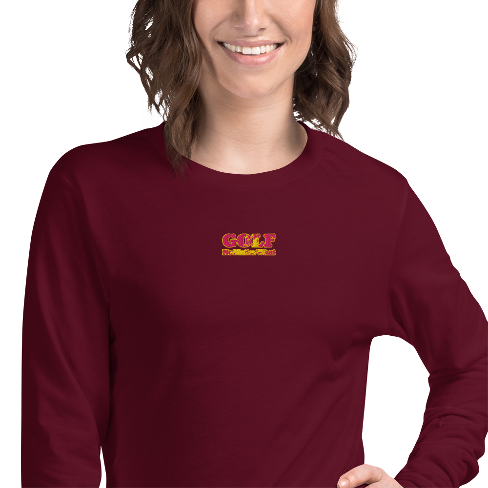 [fire shot] Unisex Long Sleeve Golf Tee